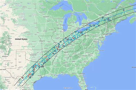 april 8 solar eclipse 2024 interactive map